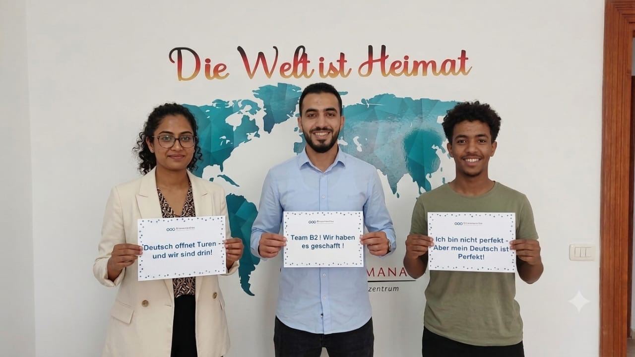 Étudiants ayant réussi leur niveau B2 d'allemand